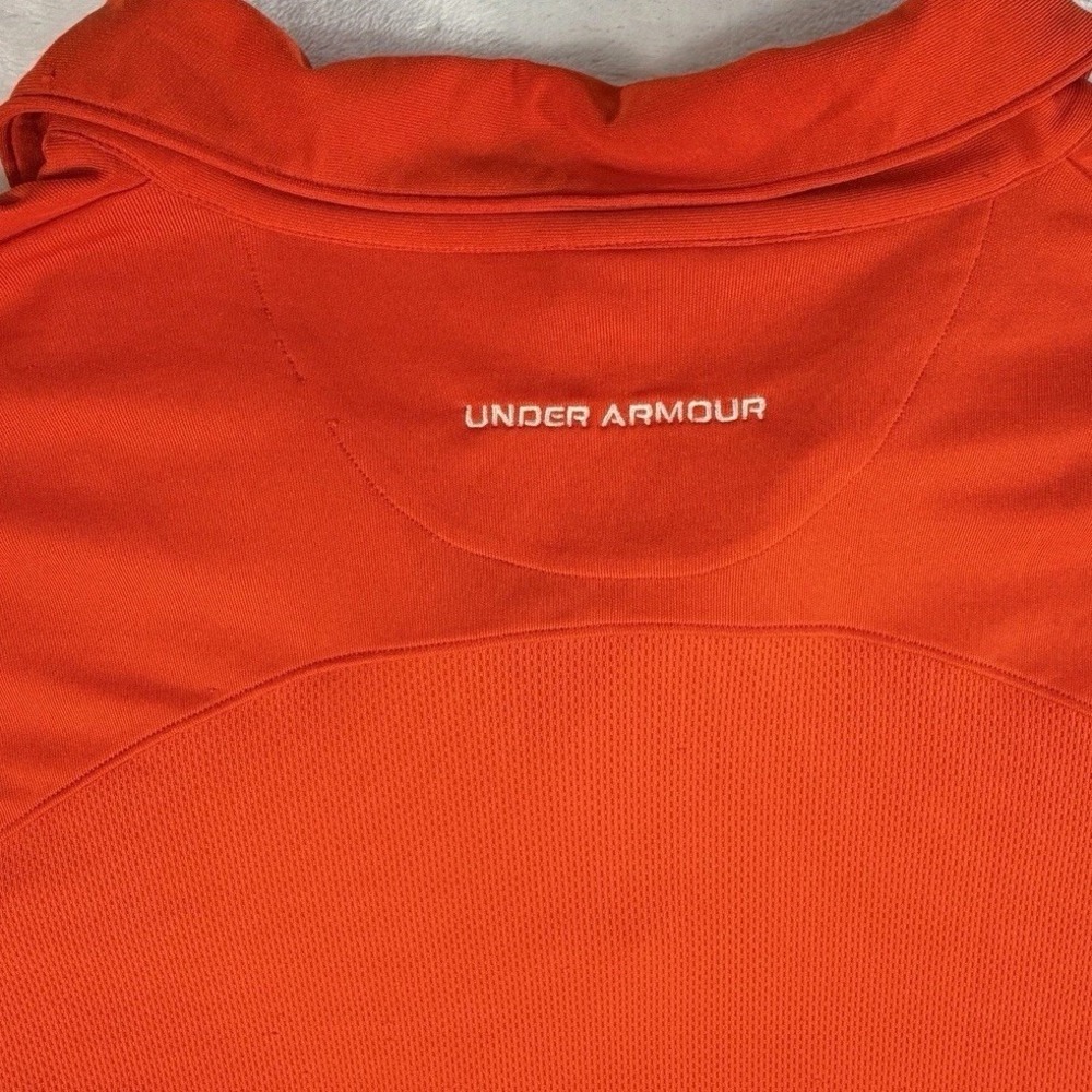 Auburn Tigers Polo Shirt Men's Sz XL Orange NCAA Under Armour Golf Performance - Picture 7 of 9